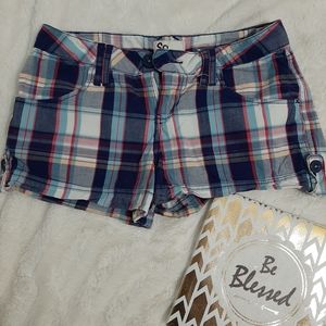 SO Plaid shorty shorts w/ FREE VS Tank top.